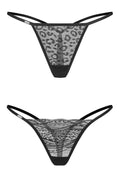   Komplet Stringi Model Clara 219957 Black - Obsessive 