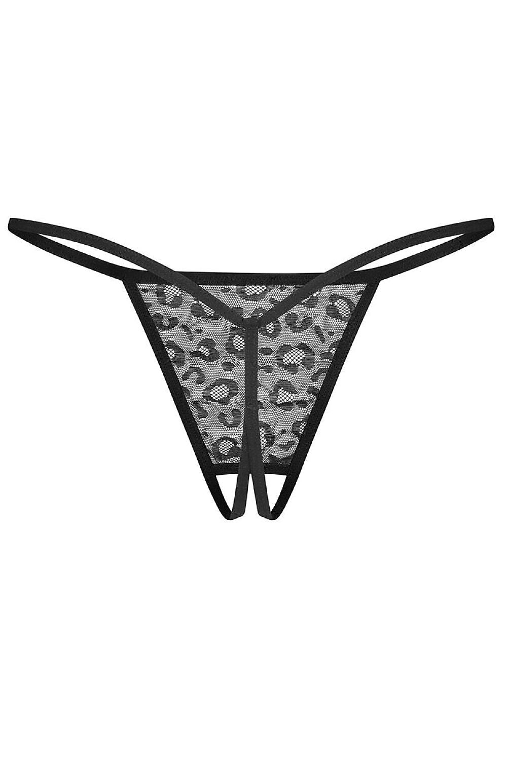   Komplet stringi Model Bianca 219942 Black - Obsessive 