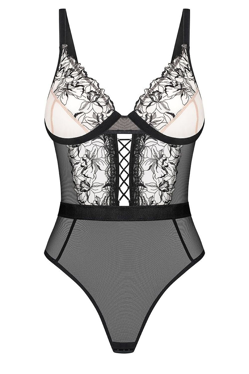   Body Model Vila Blanes 198064 Black Wzór - Obsessive 