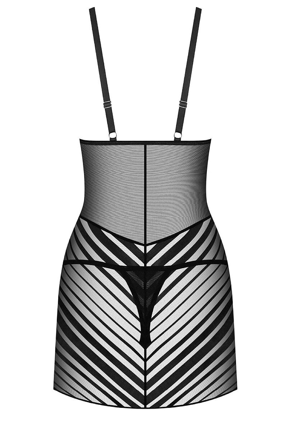   Komplet Koszulka Model Lune Bellis 198052 Black - Obsessive 