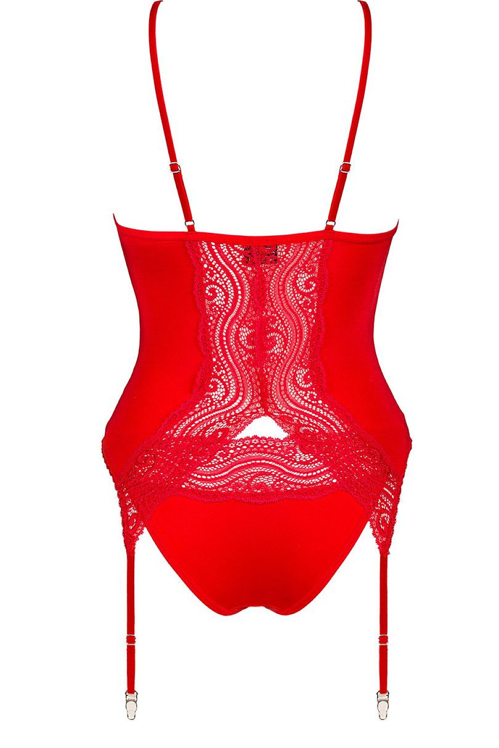   Komplet Gorset Model Diyosa 157376 Red - Obsessive 