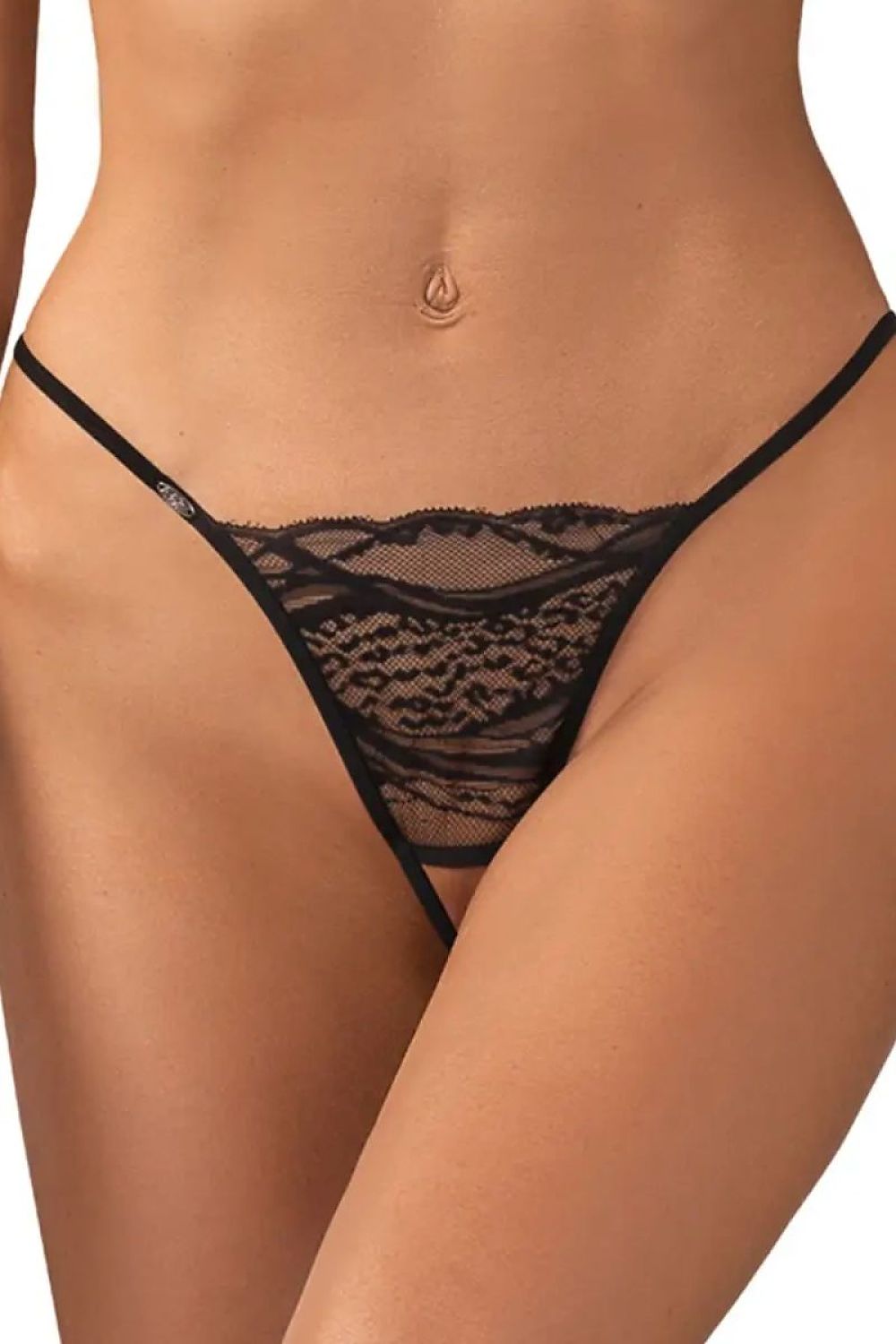   Komplet stringi Model Bianca 219942 Black - Obsessive 