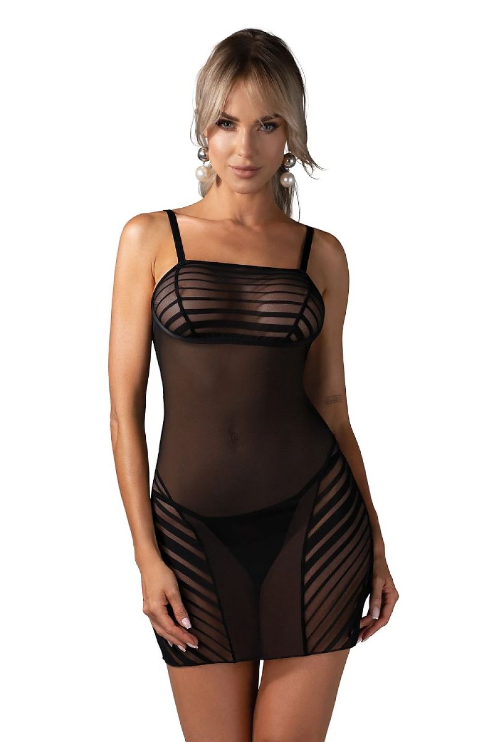   Komplet Koszulka Model Lune Bellis 198052 Black - Obsessive 