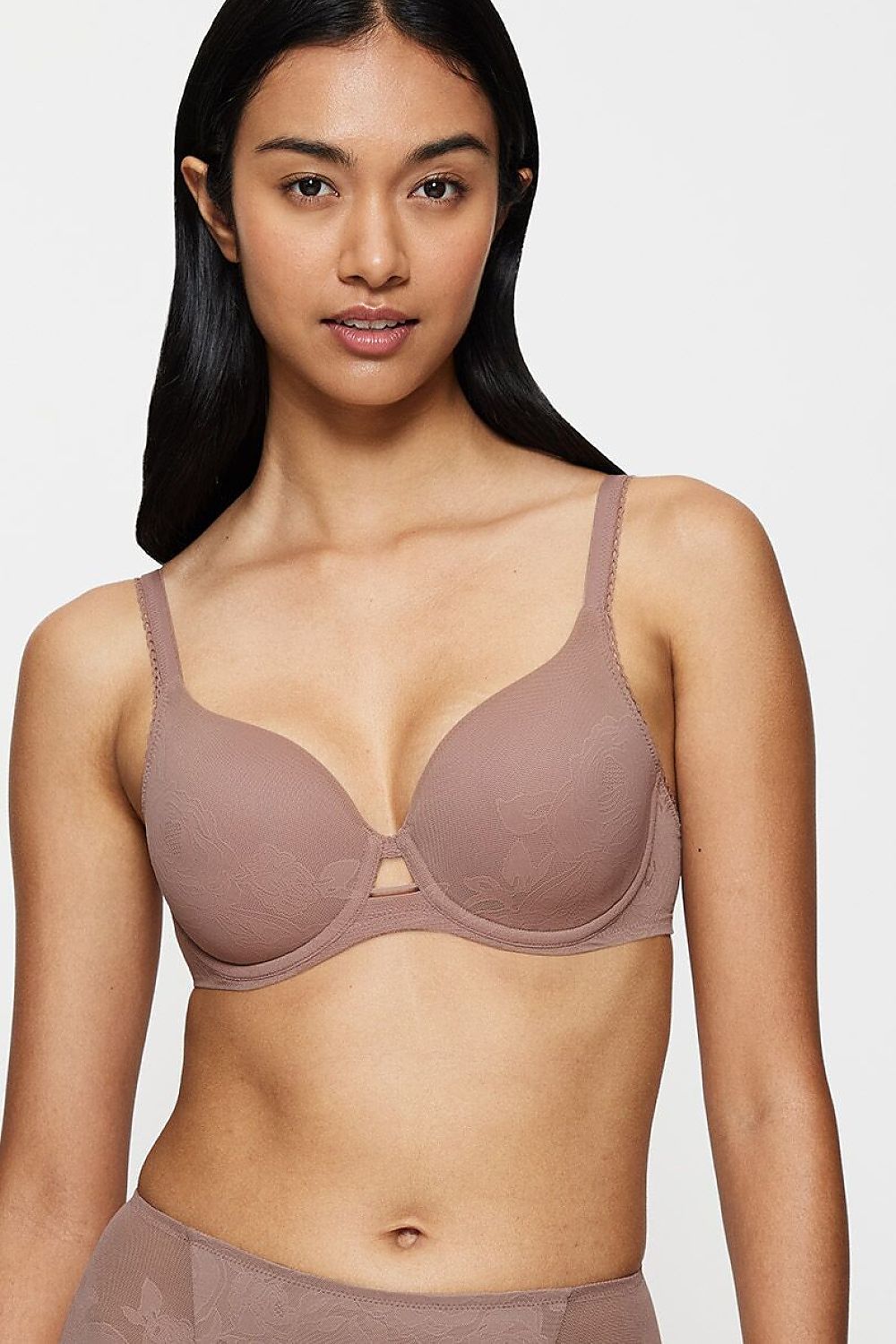  Biustonosz push up Biustonosz Modelujący Model Wild Rose Sensation 10205990-00ZE 225957 Cacao - Triumph 