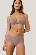  Biustonosz push up Biustonosz Usztywniany Model Body Make-Up Illusion 10217848-00ZE 226410 Cacao - Triumph 