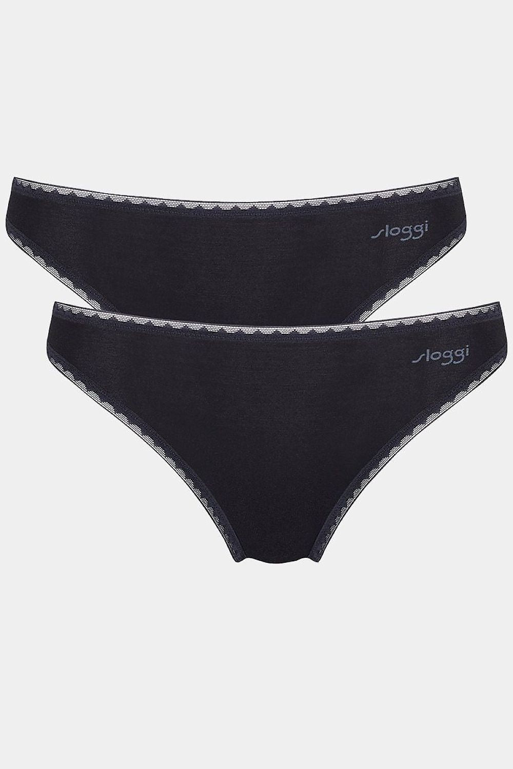  Komplet Figi Model GO 10207351 199315 2pack Black - Sloggi 