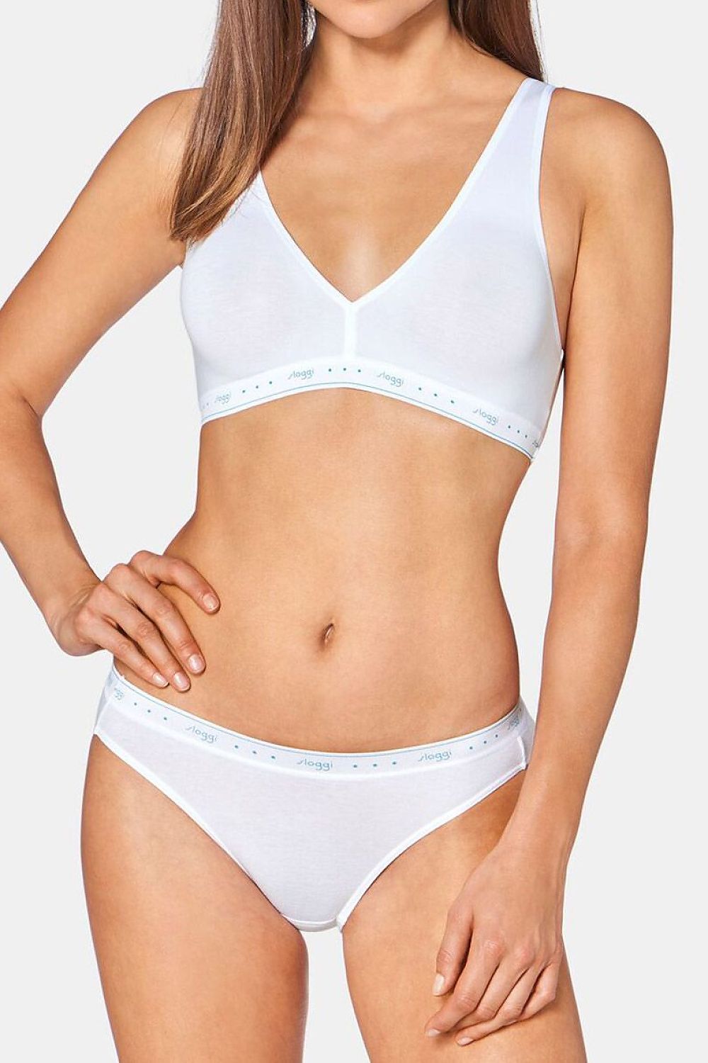  Biustonosz Soft Biustonosz Sportowy Model Top 10198126 199582 White - Sloggi 