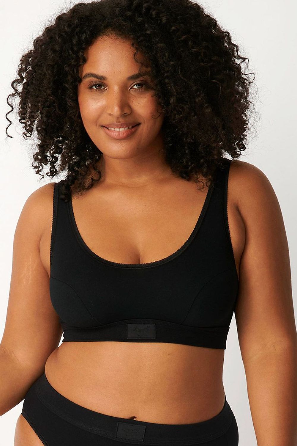 Biustonosz Soft Biustonosz Sportowy Model Top Double Comfort 10022574 186700 Black - Sloggi 