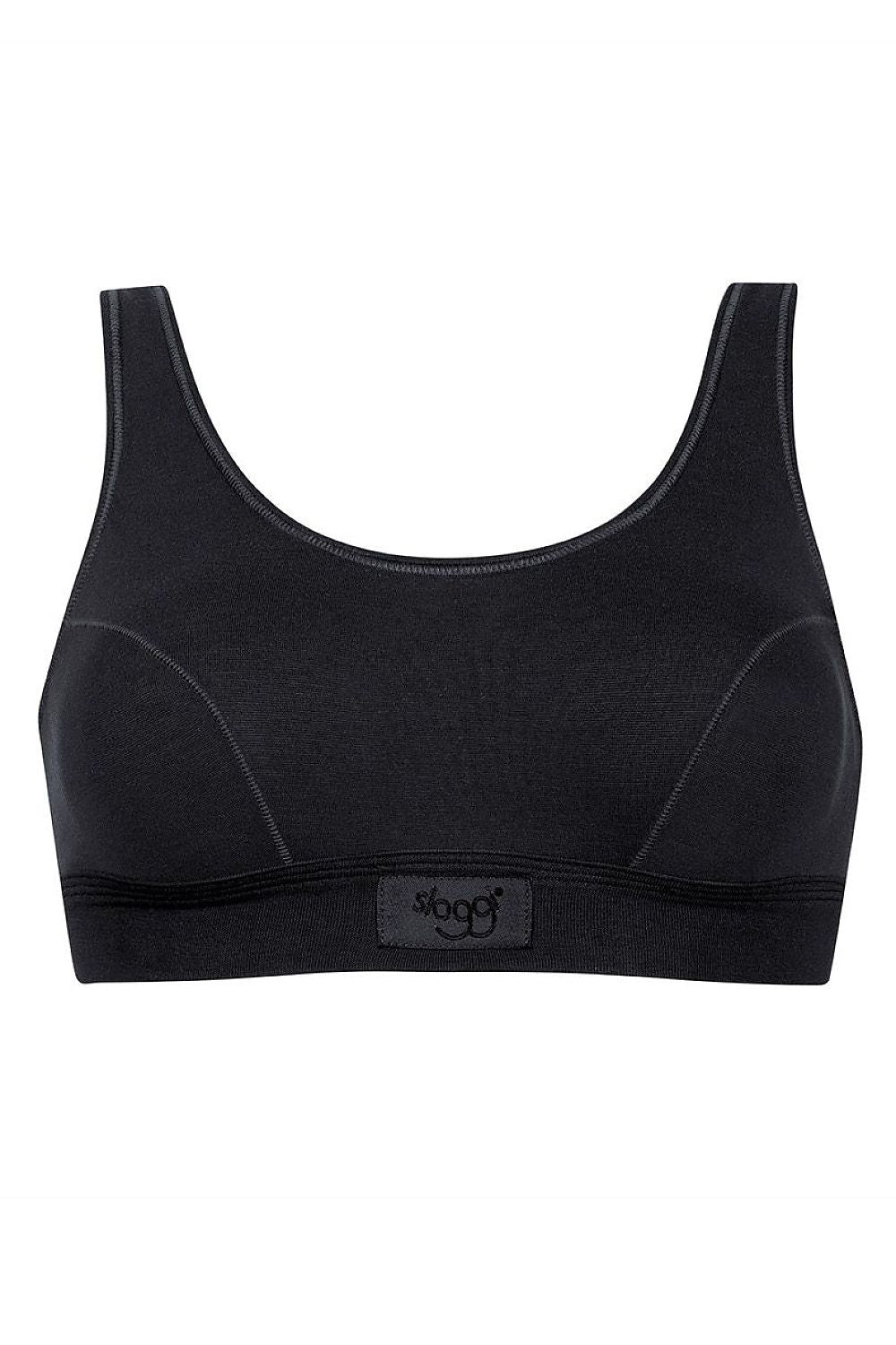  Biustonosz Soft Biustonosz Sportowy Model Top Double Comfort 10022574 186700 Black - Sloggi 