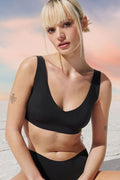  Biustonosz Soft Biustonosz Sportowy Model braletka ZERO Feel 2.0 10217728-0004 186486 Black - Sloggi 