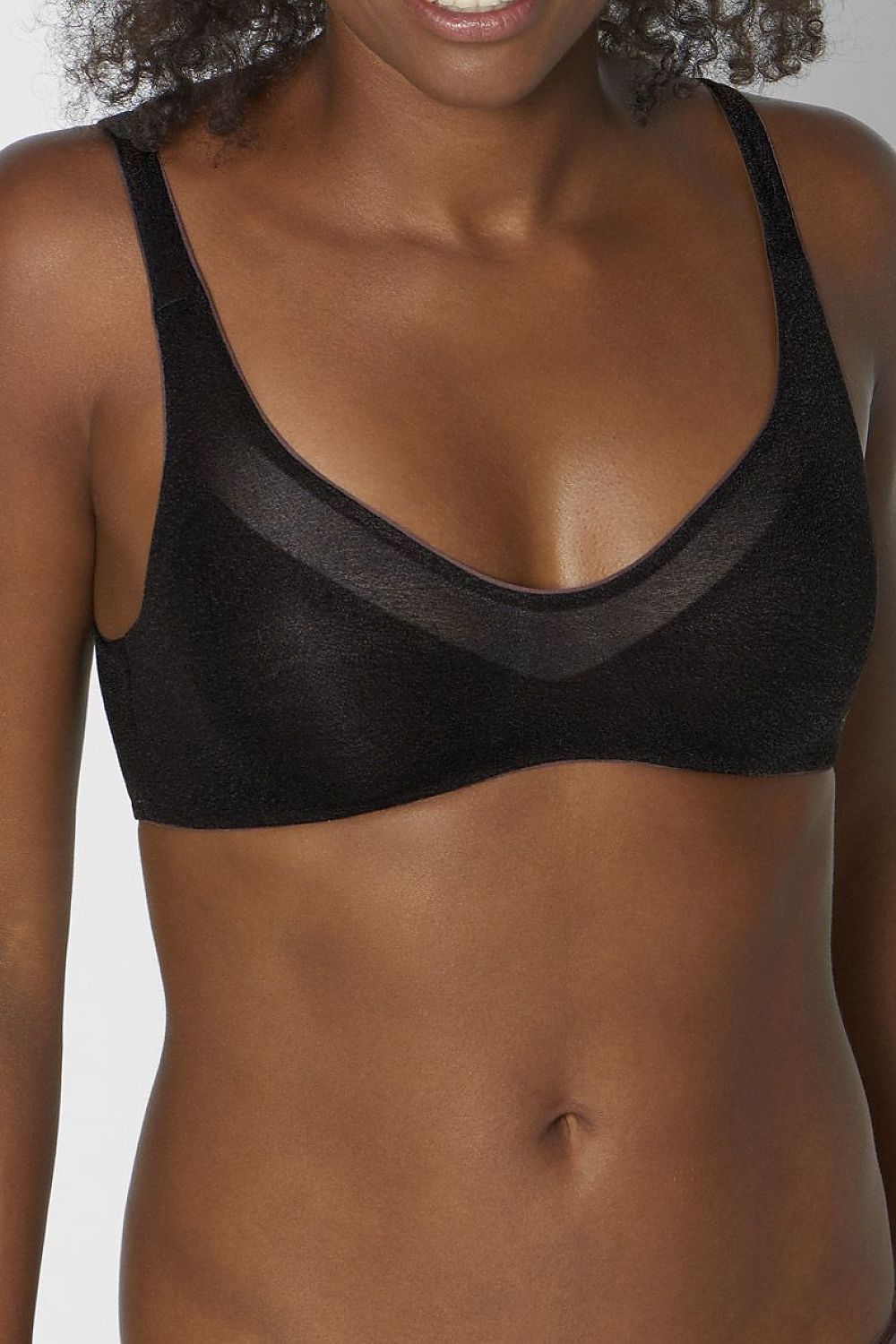  Biustonosz Soft Model Oxygene Infinite 10201738 154079 Black - Sloggi 