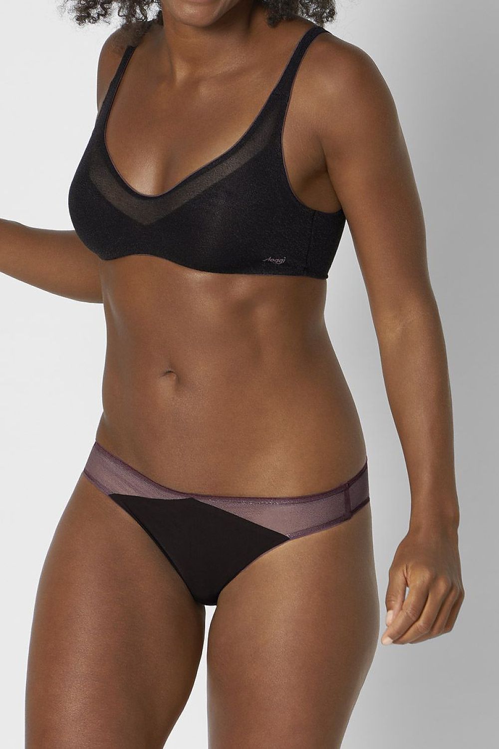  Biustonosz Soft Model Oxygene Infinite 10201738 154079 Black - Sloggi 
