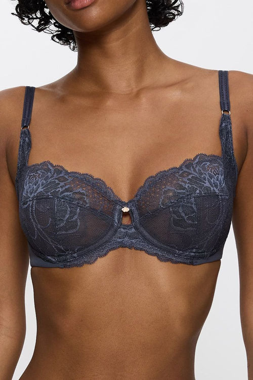  Biustonosz Soft Model Wild Peony Florale W 10209608 194312 Dark Grey - Triumph 