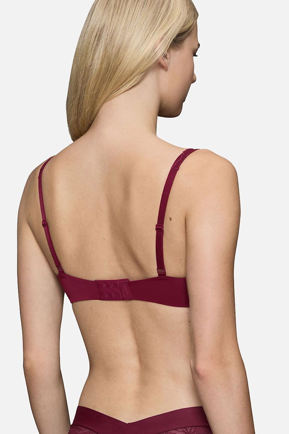   Biustonosz Usztywniany balconette Model Body Make-Up Illusion Lace 10219845-00EW 202735 Bordo - Triumph 