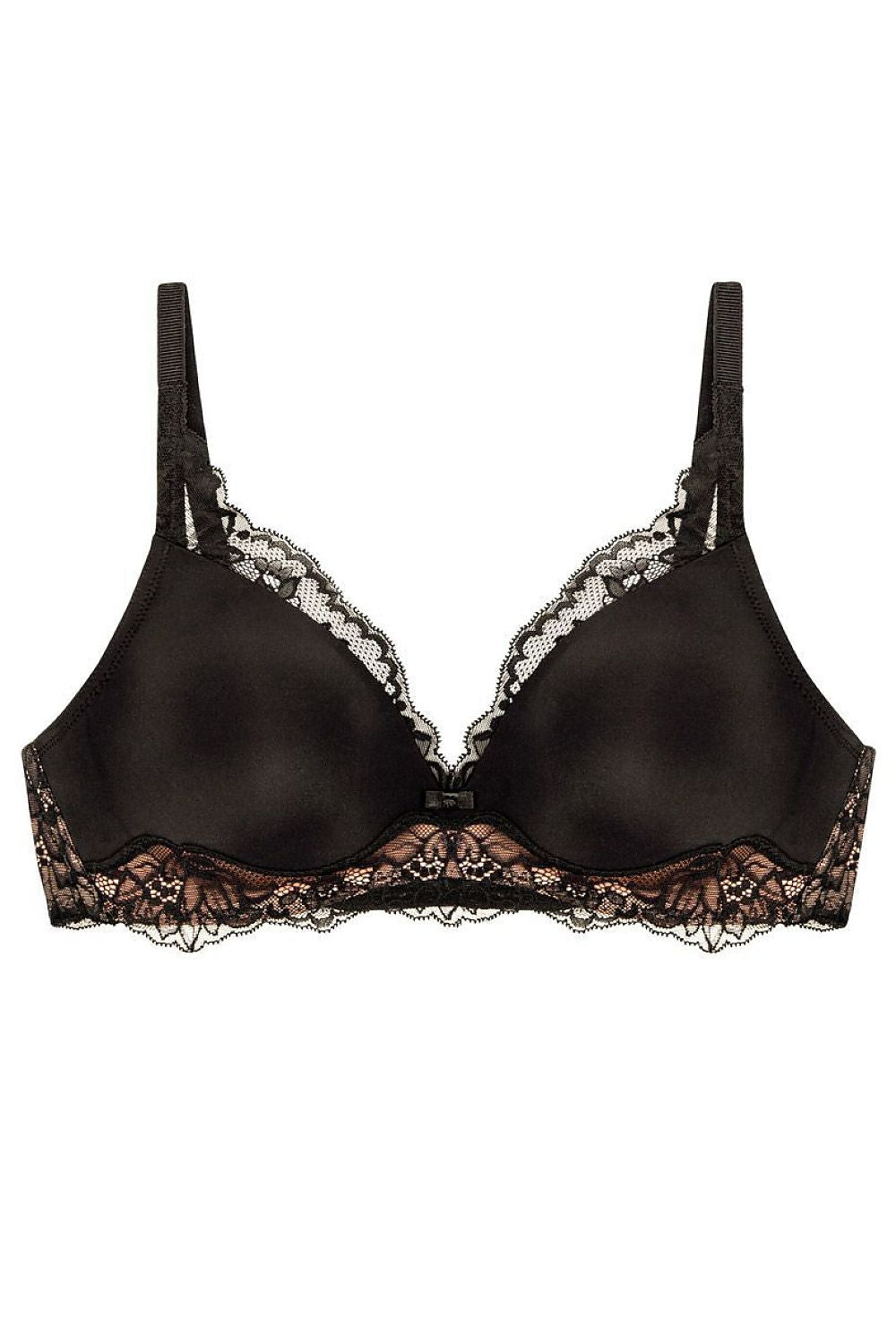  Biustonosz push up Biustonosz Usztywniany Model Amourette Charm P 10201694 189268 Black - Triumph 
