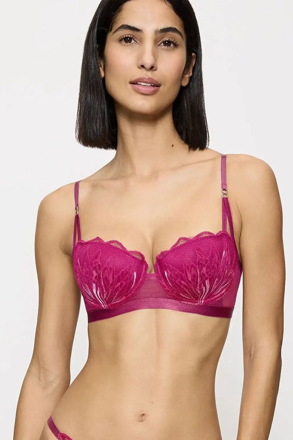  Biustonosz push up Biustonosz Usztywniany Model Crazy Stupid Love 10222359-3349 232096 Fuksja - Triumph 