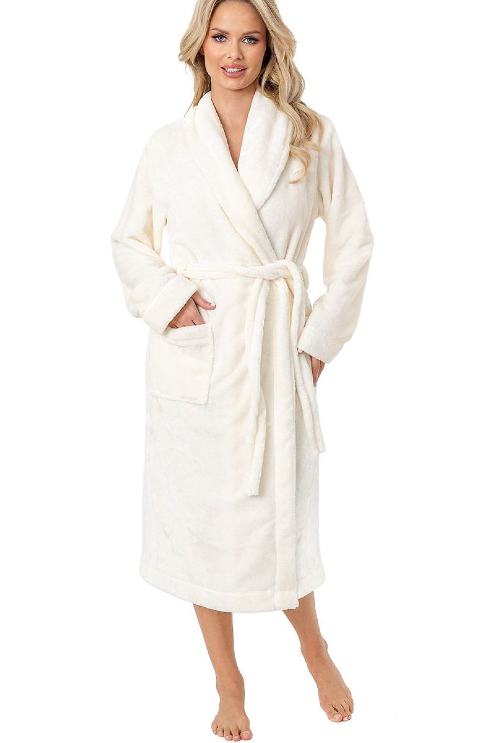  Szlafrok Damski Model 103 1911020 Ecru - Donna 