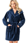  Szlafrok Damski Model 101 191094 Navy - Donna 