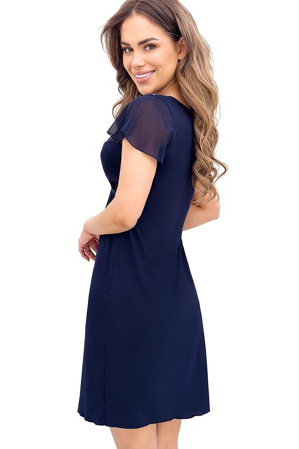  Koszulka nocna Koszula Nocna Model Adele 238333 Navy - Donna 
