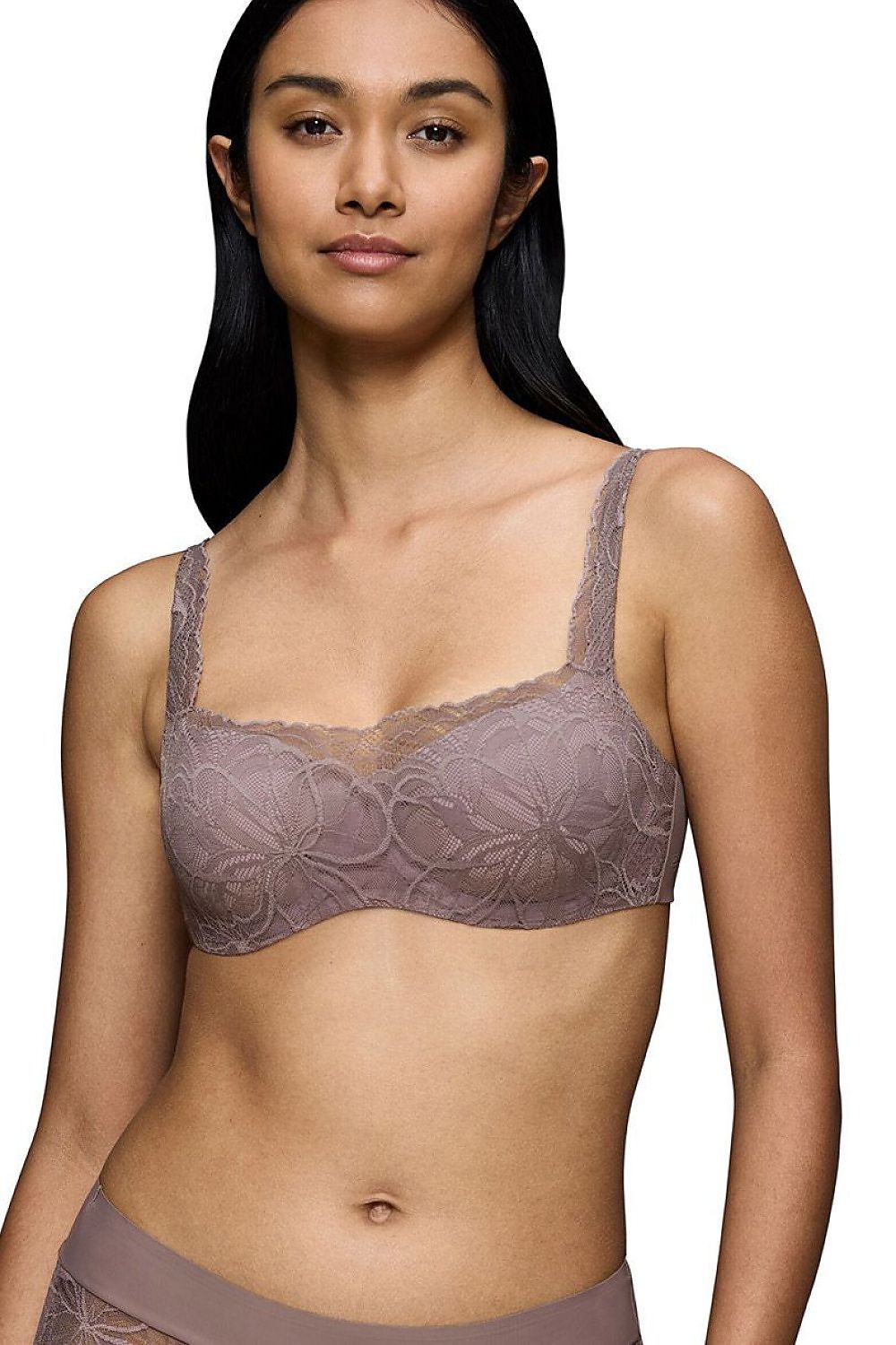   Biustonosz Usztywniany balconette Model Body Make-Up Illusion Lace 10219845-3091 202684 Gołębi - Triumph 