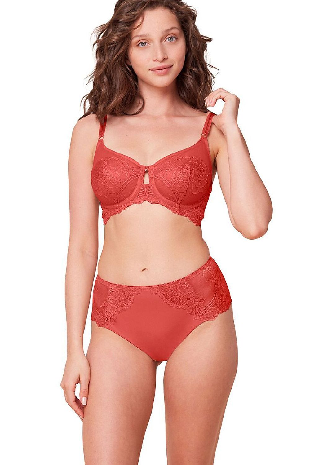  Biustonosz Soft Model Wild Peony Florale 10215982-7802 189301 Coral - Triumph 