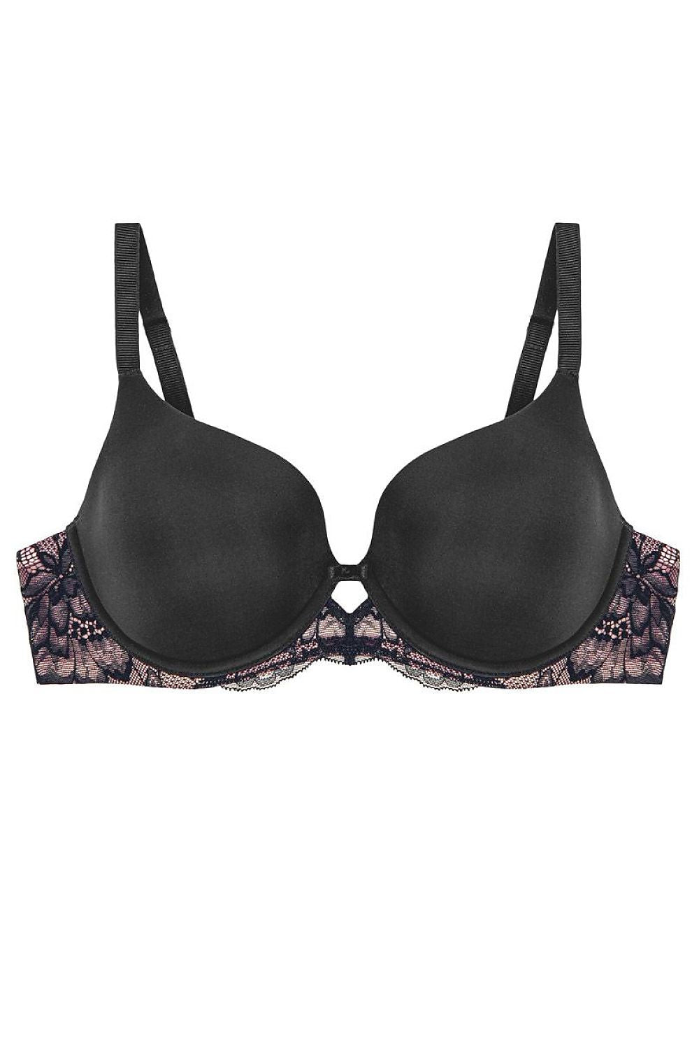  Biustonosz push up Biustonosz Usztywniany Model Amourette Charm WHP01 10198845 130748 Black - Triumph 