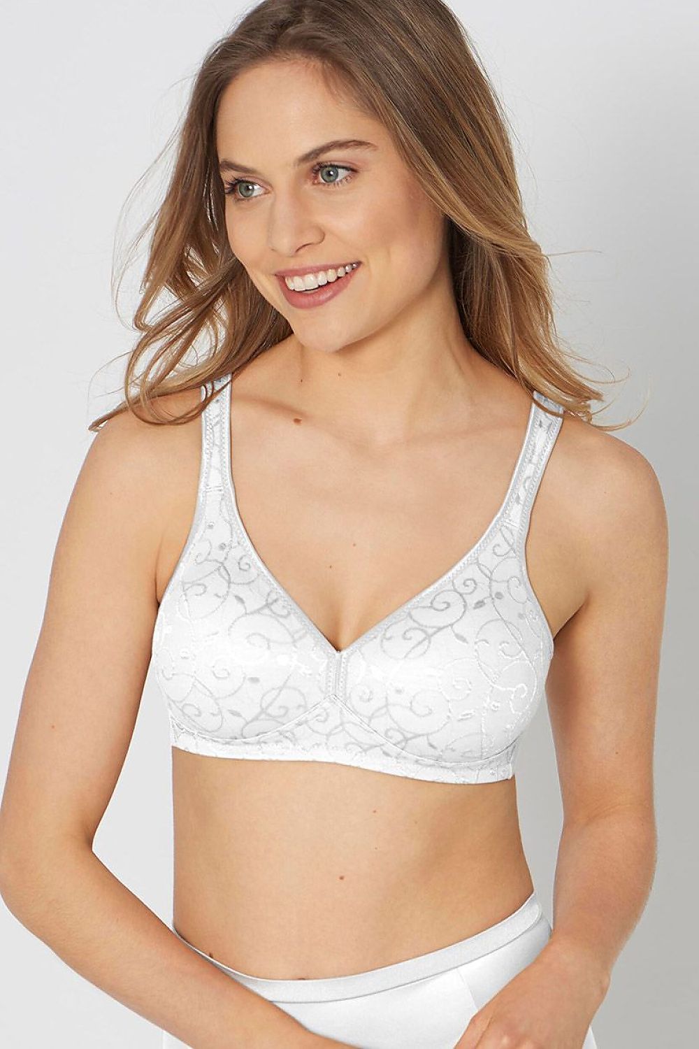  Biustonosz Soft Model Elegant Cotton 10100175-0003 192164 White - Triumph 