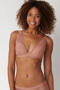  Biustonosz Soft Biustonosz Semi-Soft Model Aura Spotlight WP 10208018 177076 Beige - Triumph 