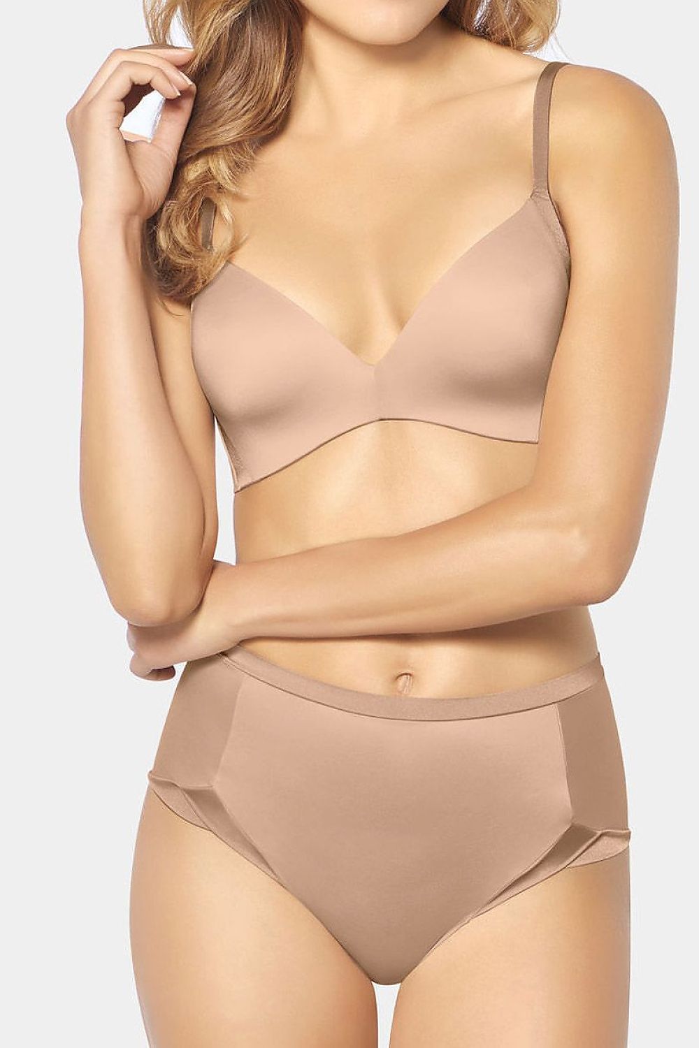  Biustonosz push up Biustonosz Usztywniany Model Body Make-up Soft Touch P EX 10193526 161044 Beige - Triumph 