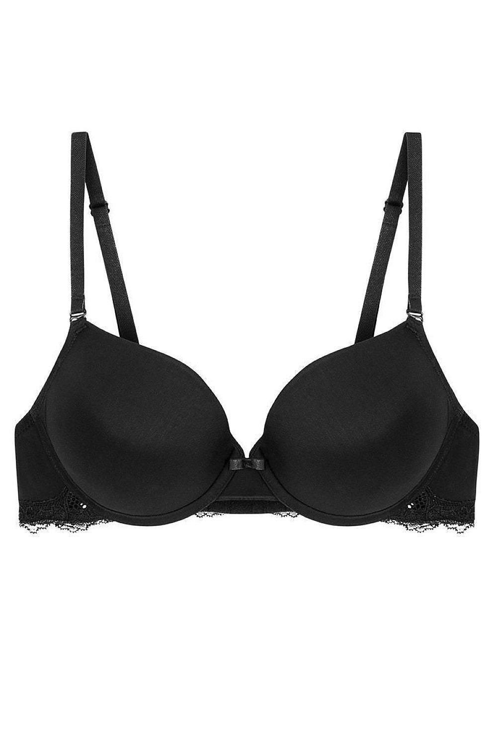  Biustonosz push up Biustonosz Push-up Model Lovely Micro WHUM 10186624 189297 Black - Triumph 