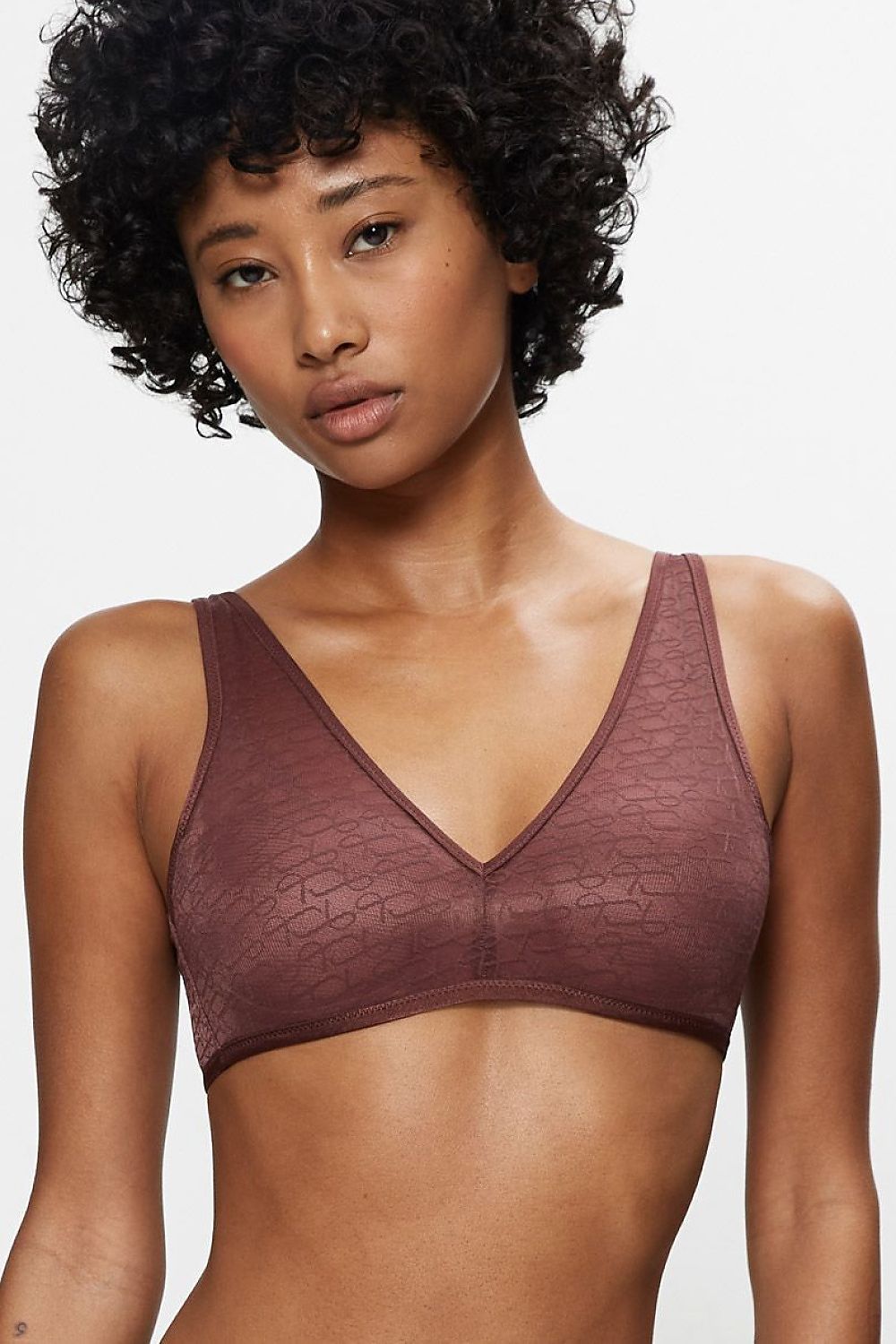  Biustonosz push up Biustonosz Usztywniany Model Signature Sheer P EX 10215909 194305 Czekolada - Triumph 