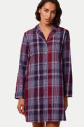  Koszulka nocna Koszula Nocna Model Boyfriend NDW X Checks 10216520-M006 190155 Bordo/Wzór - Triumph 