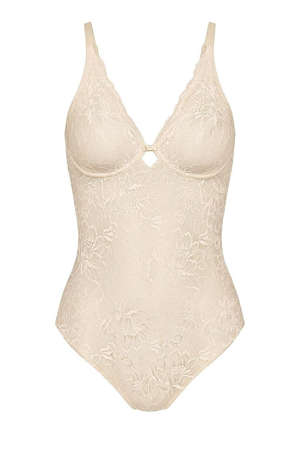  Gorsety, body, pasy Body Model Amourette Charm BS 10214997-6720 225972 Cream - Triumph 