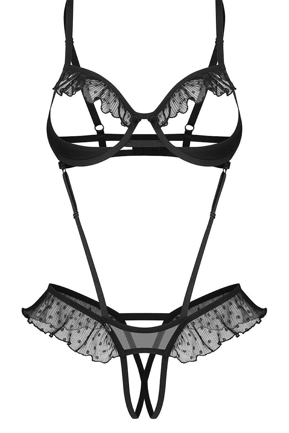   Body Model Carrola otwarte 241434 Black - Obsessive 