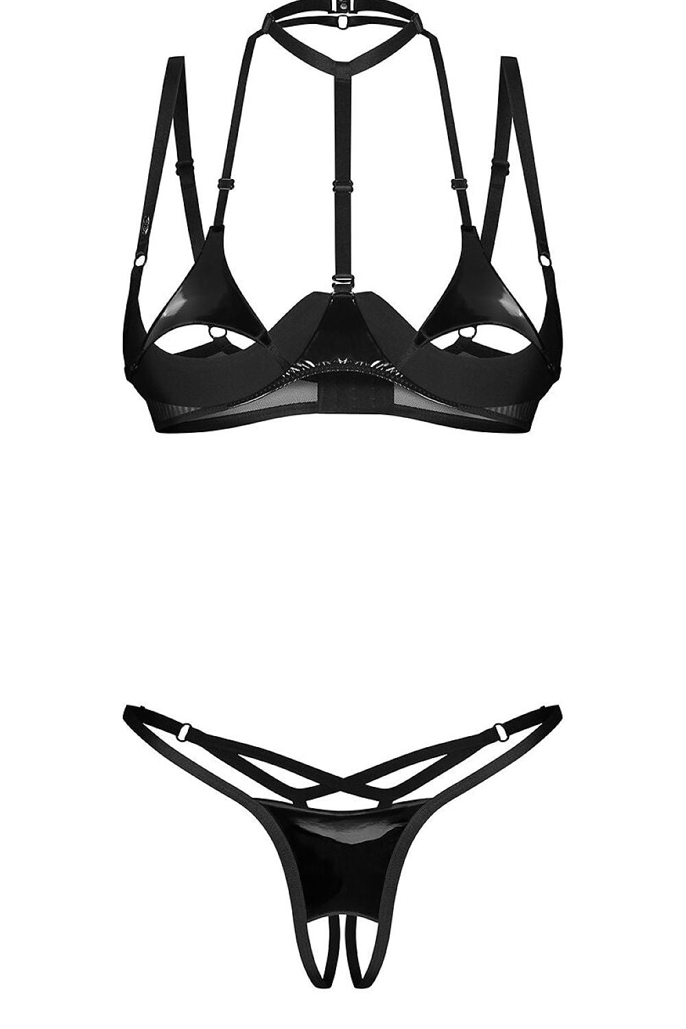   Komplet Model Rolleya choker 241401 Black - Obsessive 