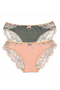  Zestaw Figi Model Abricot EB007 Grey/Brzoskwinia - Enfin 