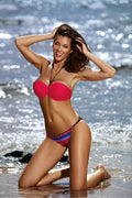  Kostium dwuczęściowy Kostium Kąpielowy Model Angela Shock Red M-483 Coral - Marko 