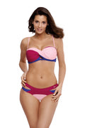  Kostium dwuczęściowy Kostium kąpielowy Model Selena Magenta-Dafne-Baltimora M-545 Fuksja/Light Pink - Marko 