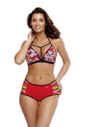  Kostium dwuczęściowy Kostium kąpielowy Model Molly Ginger M-504 Red - Marko 