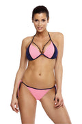  Kostium dwuczęściowy Kostium Kąpielowy Model Lara Origami-Blueberry M-511 Pink/Navy - Marko 