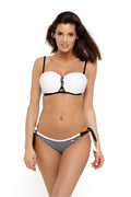  Kostium dwuczęściowy Kostium Kąpielowy Model Caren Nero-Bianco M-505 White - Marko 