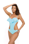  Jednoczęściowy strój kąpielowy Kostium kąpielowy Model Belinda Skipper M-548 Pastel Sky Blue - Marko 