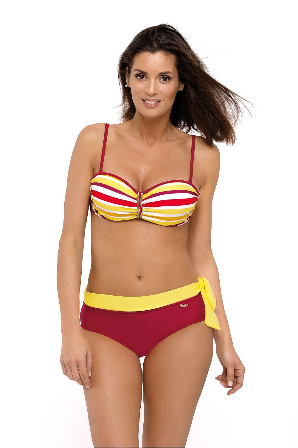  Kostium dwuczęściowy Kostium kąpielowy Model Adele Ribes-Tweety M-541 Red/Yellow - Marko 