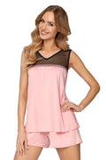  Piżama Damska Model Codi Pink Peony  - Babella 