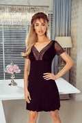 Koszulka nocna Koszula Nocna Model Ismena Black - Eldar 