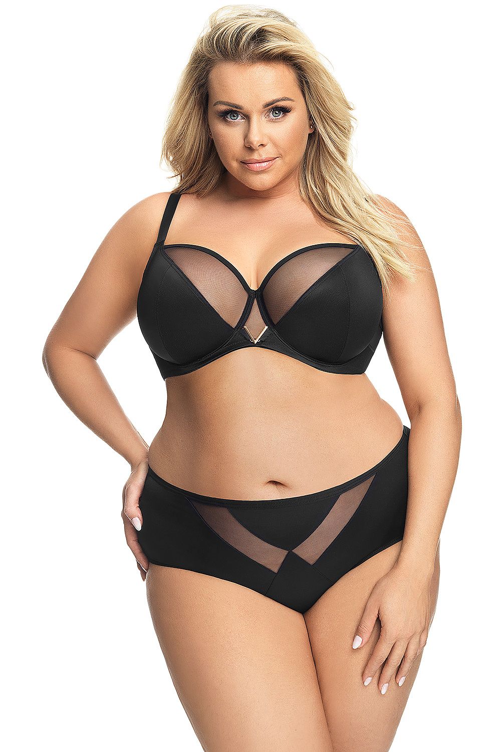  Biustonosz Soft Model Vicky K564 Black - Gorsenia Lingerie 