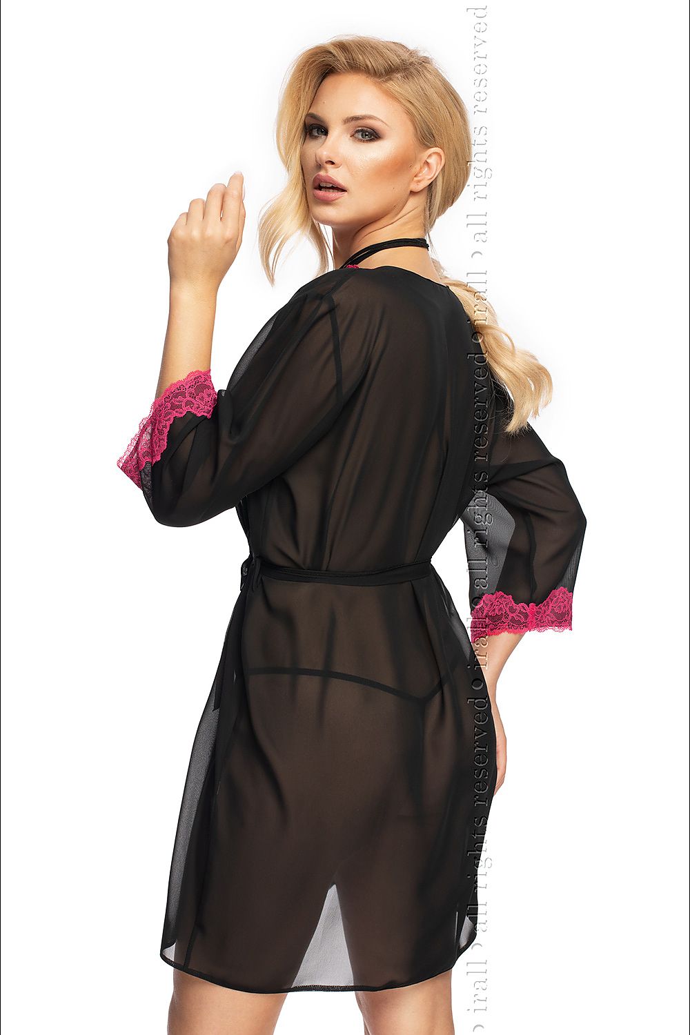   Szlafrok Damski Model Flavia Black - Irall 