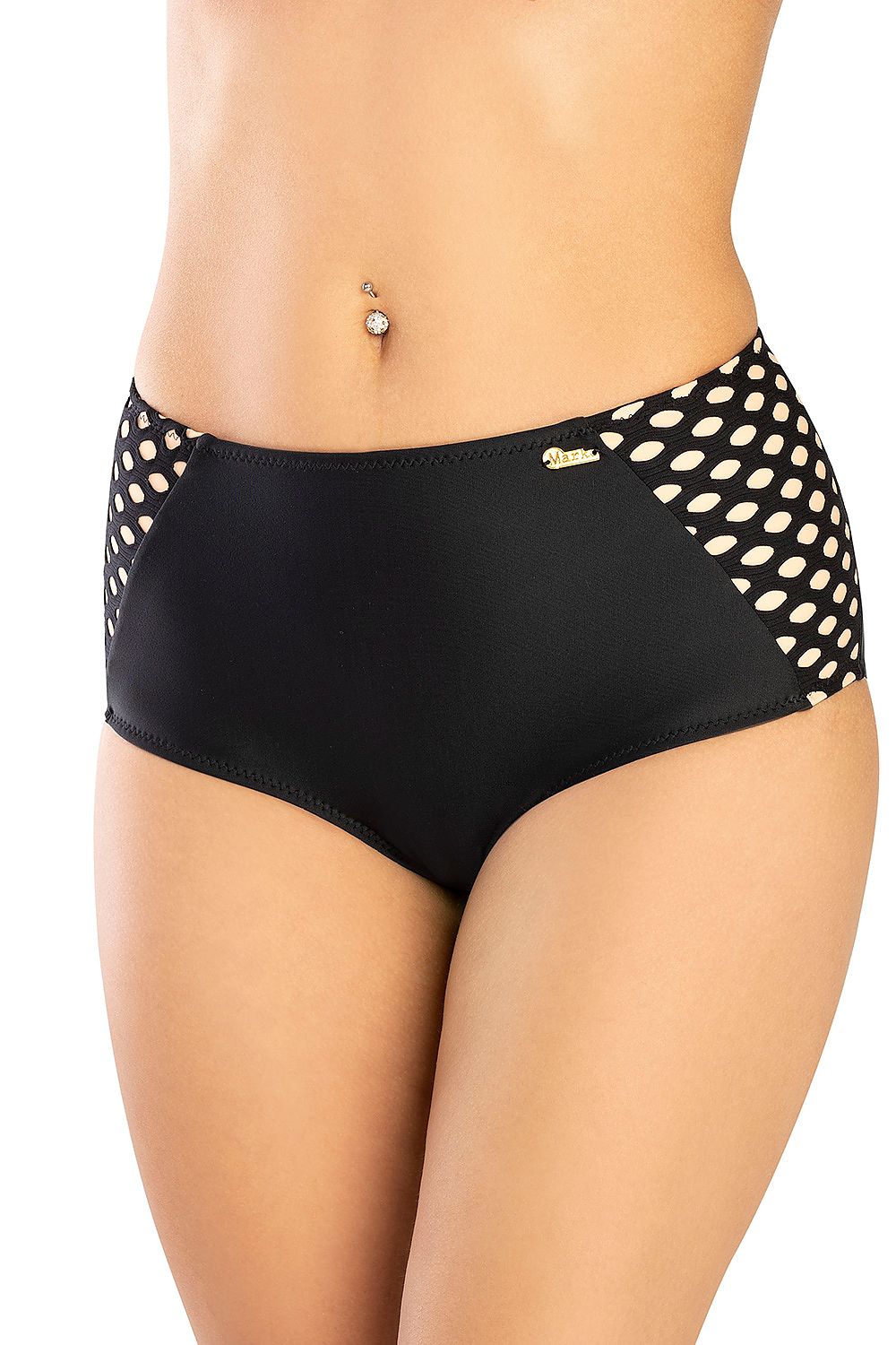  Kostium dwuczęściowy Figi Kąpielowe Model M-015 Black - Marko 