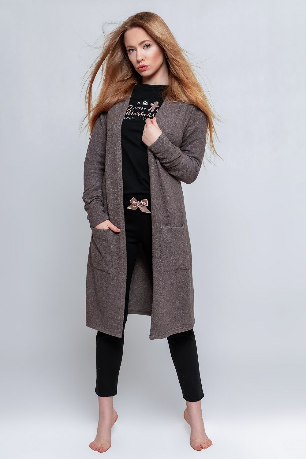  Sweter Kardigan Model Milee Brown - Sensis 