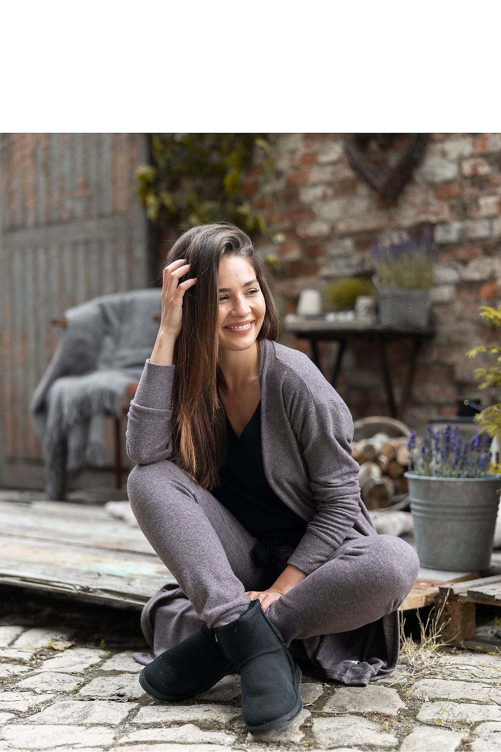  Sweter Kardigan Model Milee Brown - Sensis 